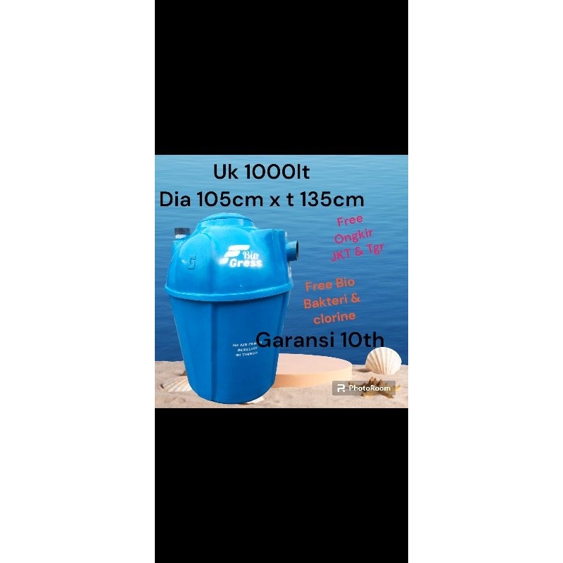 Septic tank bio gress 1000 Liter