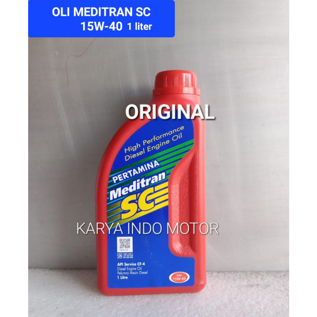 Oli Pertamina Meditran SC 15W-40 Diesel - 1Liter