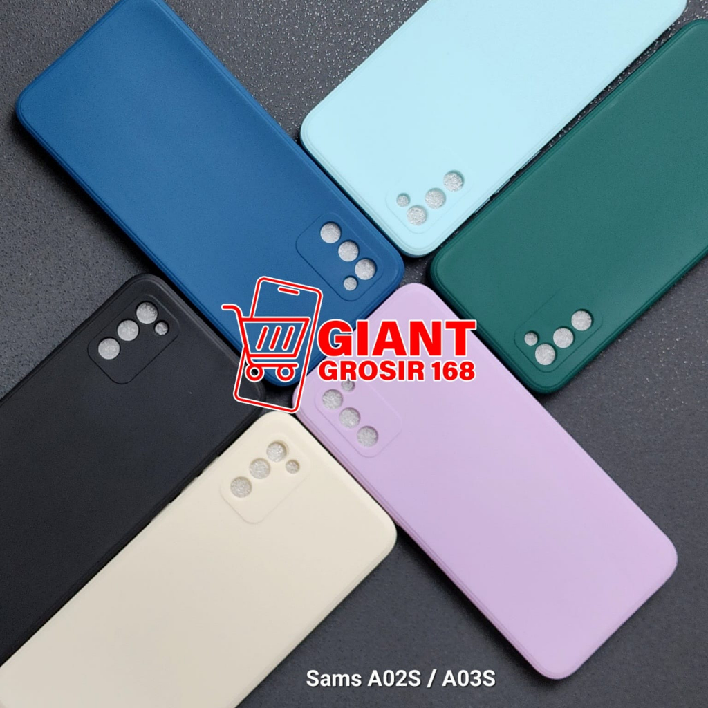Samsung A03S Samsung A24 Macaron Square Softcase Candy Macaron / Case Square Edge Samsung A03S Samsu