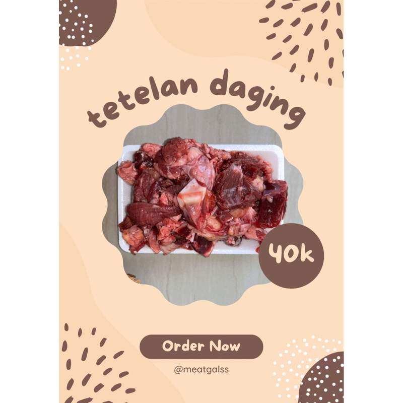 

Tetelan daging sapi 500gr