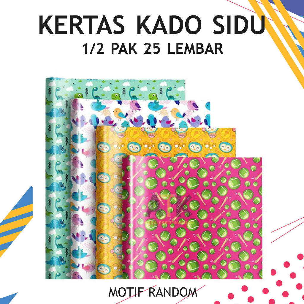 

Kertas Kado Sidu Batik Motif Random 50 Lembar / 25 Lembar