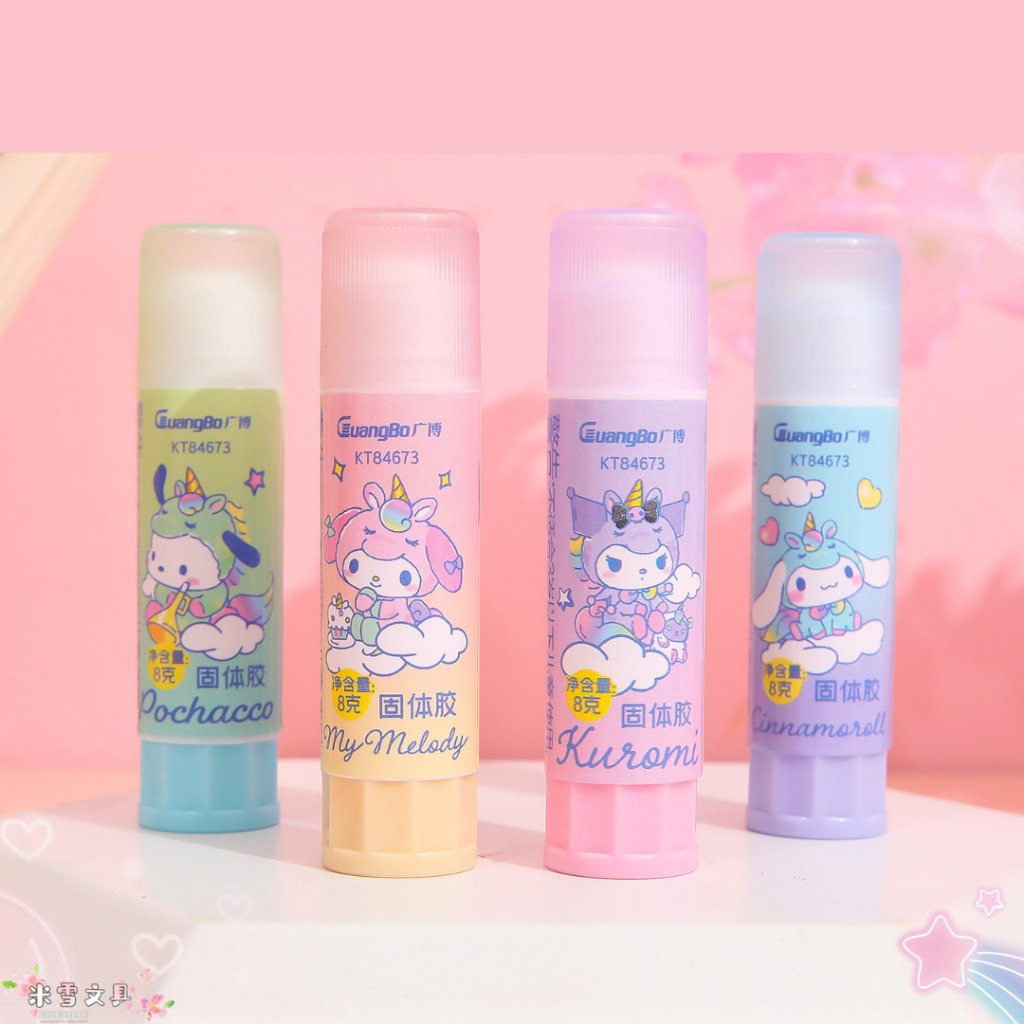 

[HARU] Sanrio 8gr Lem Kertas Batang Glue Stick Up kuat Glue Stick Lem Kertas Batang