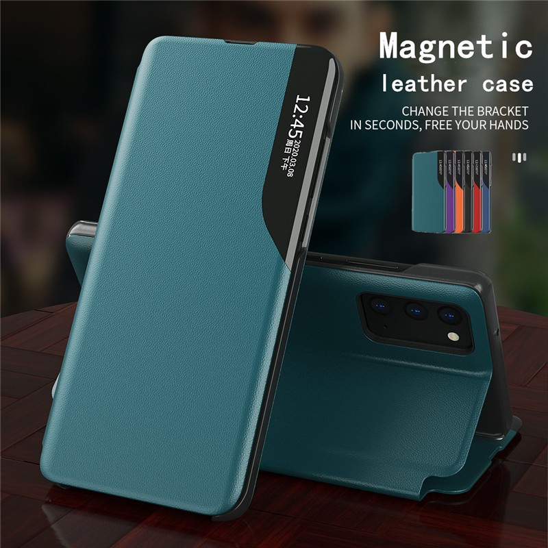 Case Realme 11 NFC Flip View Smart Cover Sarung Leather Stand