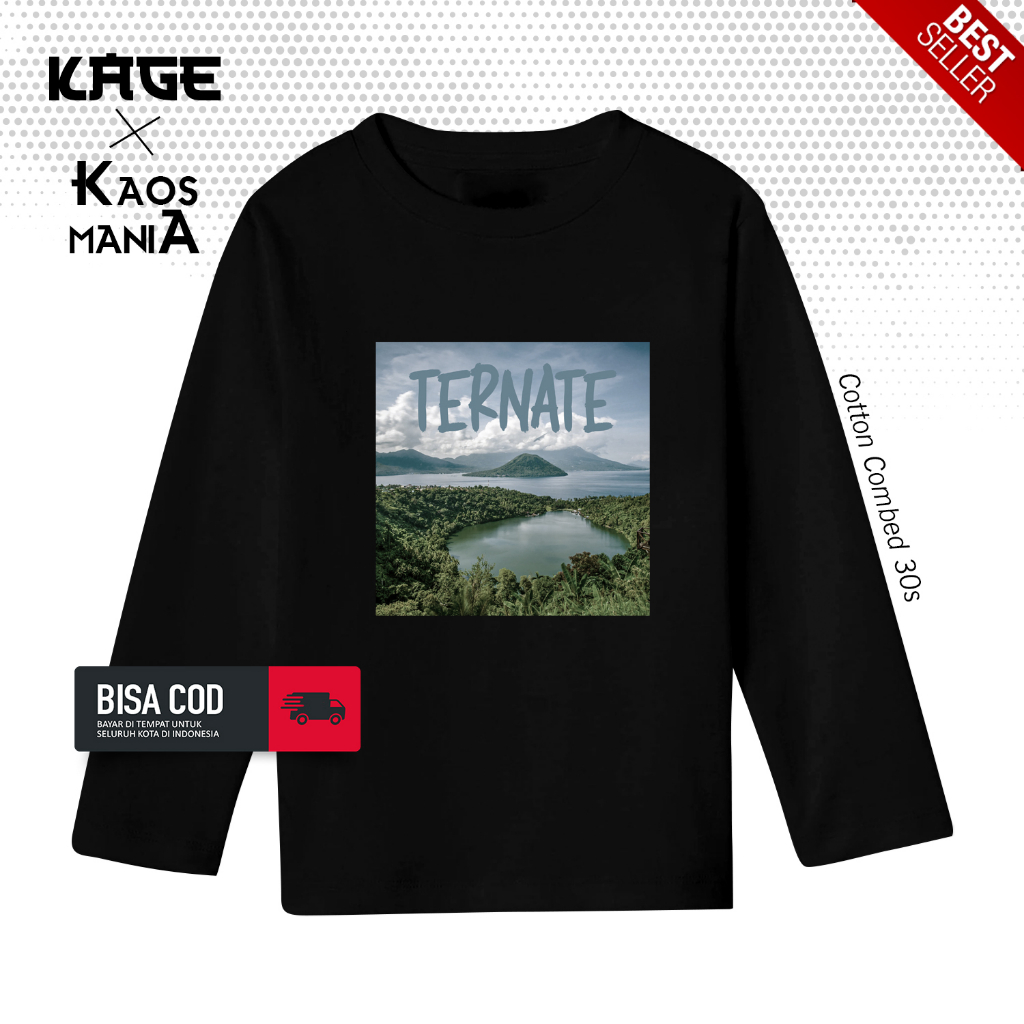 Kaos Atasan TERNATE LAGUNA Tangan Panjang - Kaos Tulisan Ternate Maluku BERGAYA STORE