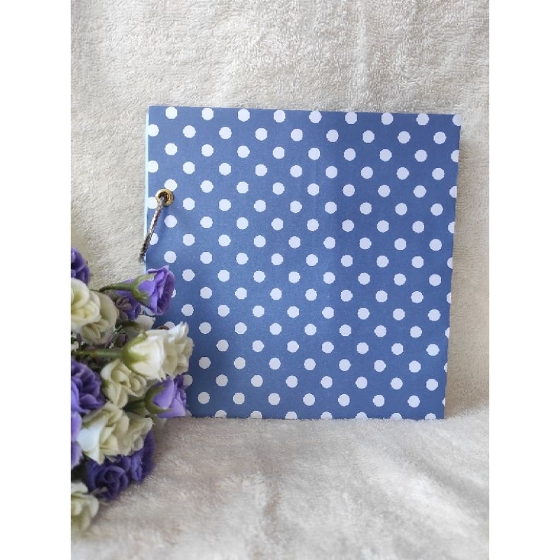 

scrapbook polos kosongan album foto warna biru