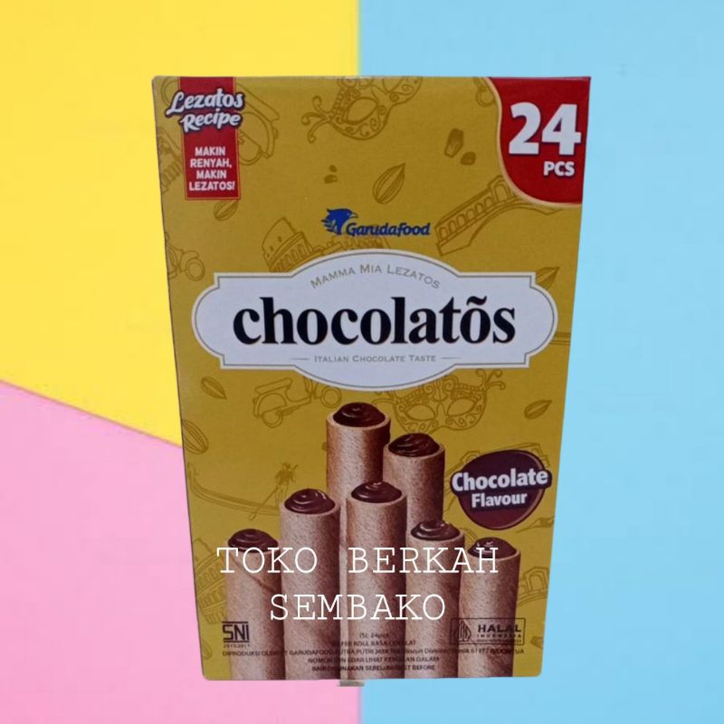 

Chocolatos Wafer Chocolate Flavour 24pcs Uk BESAR -1 BOX