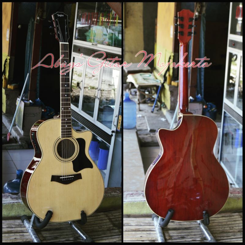 Gitar akustik custom Taylor high quality (custom bijian spesial)