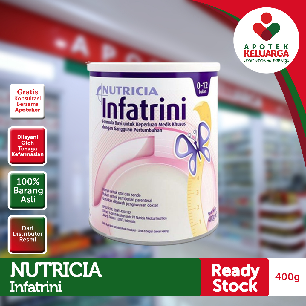 [SIAP KIRIM] NUTRICIA INFATRINI 400 GRAM SUSU TINGGI KALORI USIA 0- 12 BULAN | SUSU PENAMBAH BERAT B