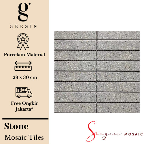 Stone Stripe Singres Mosaic Tiles | Mosaic Keramik