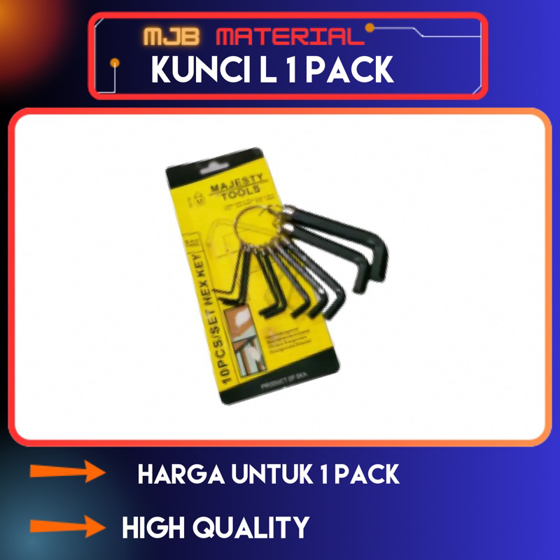 Kunci L Satu Set/ Kunci L 1 Bungkus