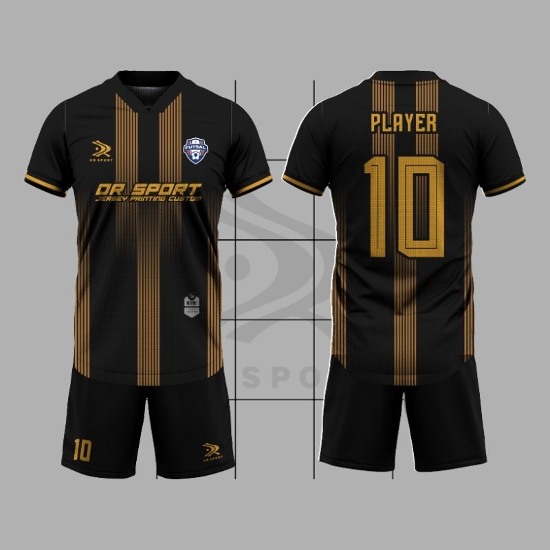 Jersey futsal printing stelan Jersey football printing (DR03) satu stel Jersey Fullprinting Jersey p