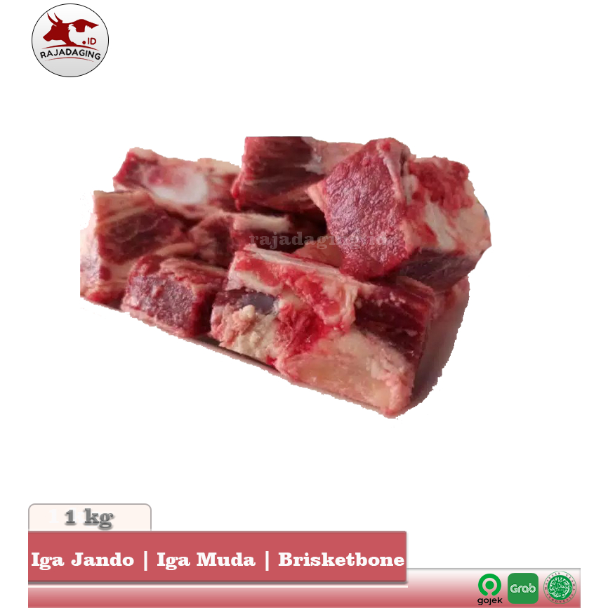 

Iga Jando | Daging Sapi Tulang Iga Muda | BrisketBone - 1kg