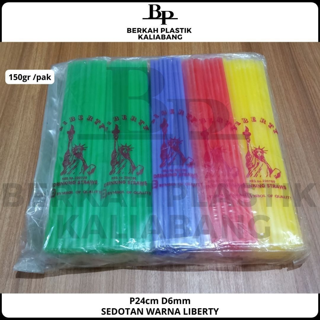 Sedotan Plastik Warna Warni Liberty - Sedotan Steril Higienis