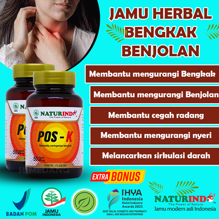 Herbal Meringankan Bengkak kelenjar Benjolan POS K NATURINDO