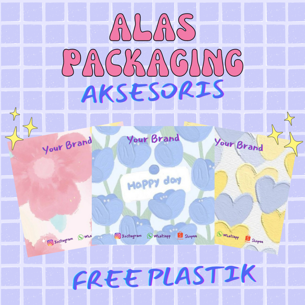 

ALAS PACKAGING AKSESORIS GELANG & KALUNG CUSTOM TERMURAH | GRATIS PLASTIK OPP