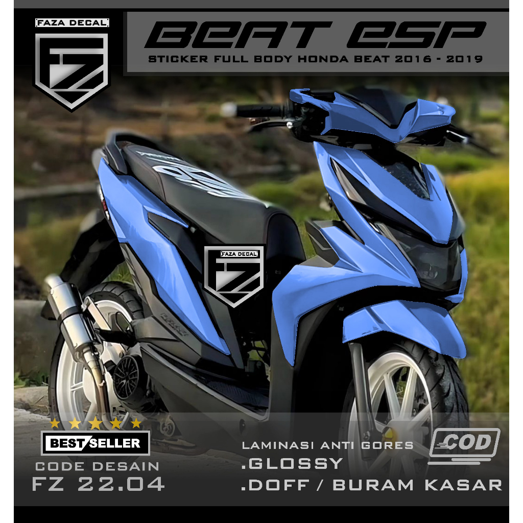 Decal beat esp/street full body polos  - Sticker Beat Full Body 2016 2017 2018 2019 Aksesoris Varias