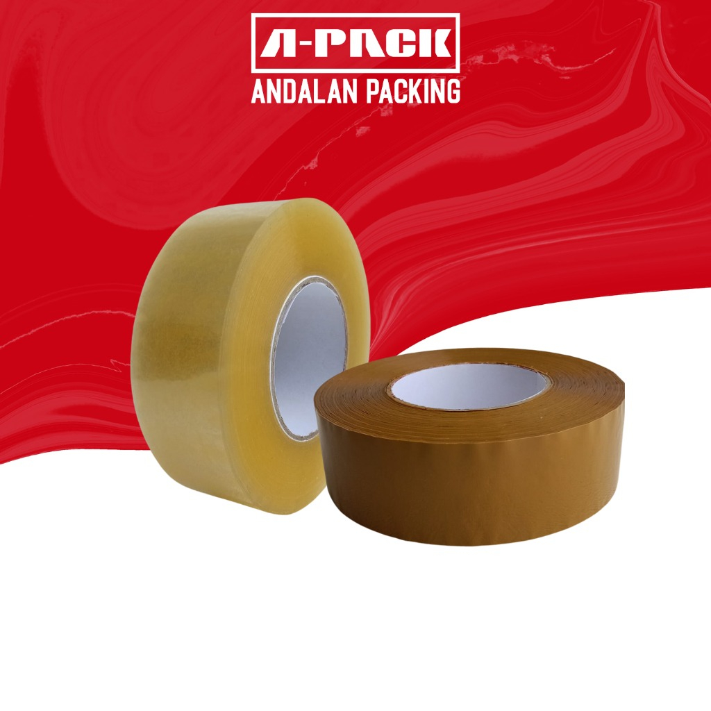 

Lakban Jumbo Bening | Laban Jumbo Cokelat | GIANT | 2inch 45mm x 500yard
