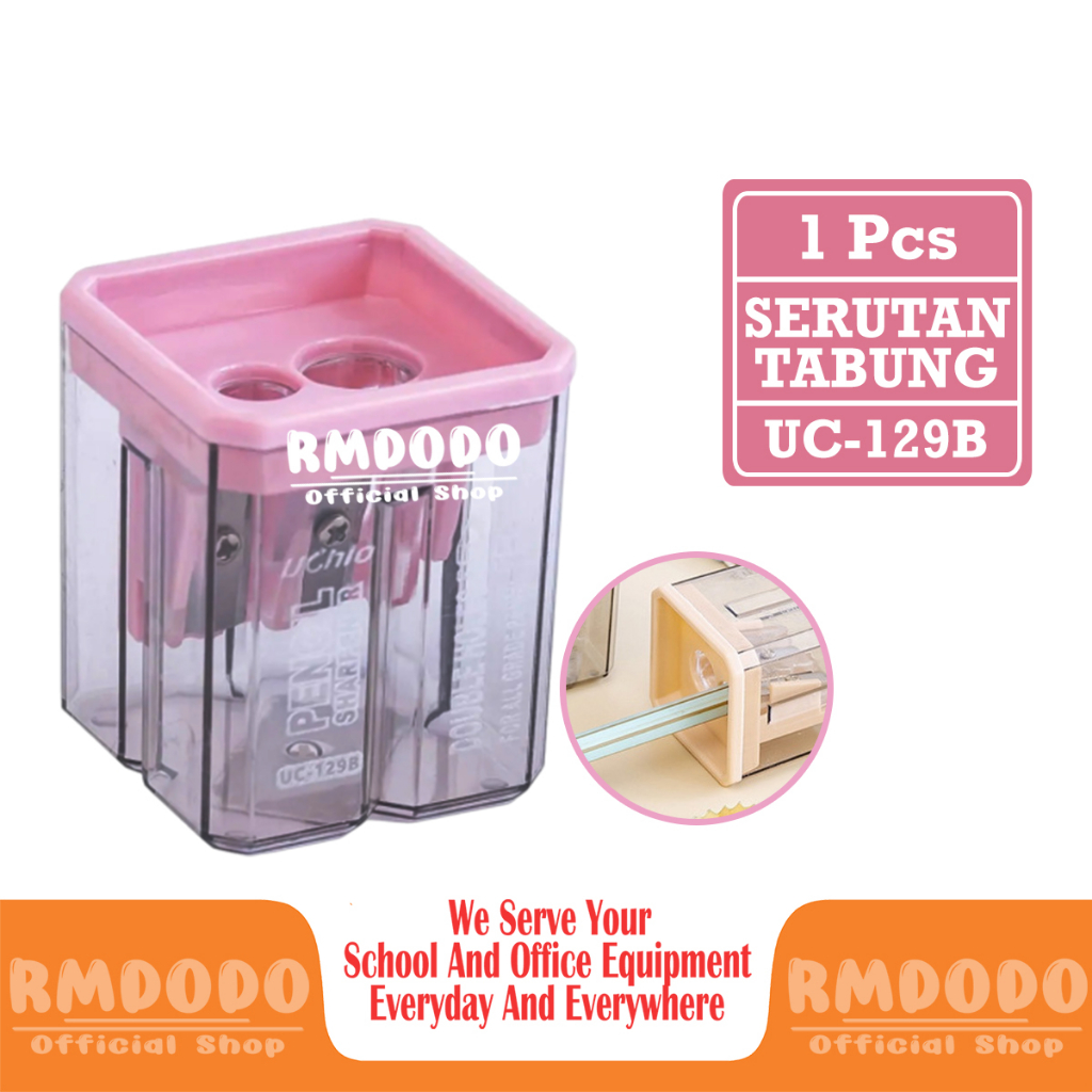 

Rmdodo - Serutan Pensil Tabung Satuan [1 Pcs Serutan] / Rautan Pensil / Pengserut / Rautan Tabung / Rawutan UC-129B