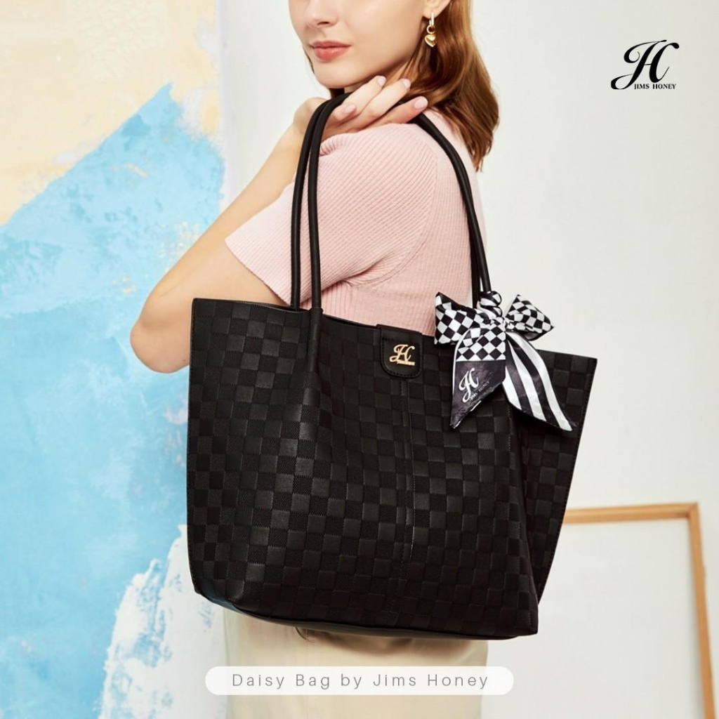 PROMO JIMS HONEY DAISY TOTE BAG Tas Jinjing Wanita Jimshoney Import Trendy Elegan Jims Honey Casual Terbaru
