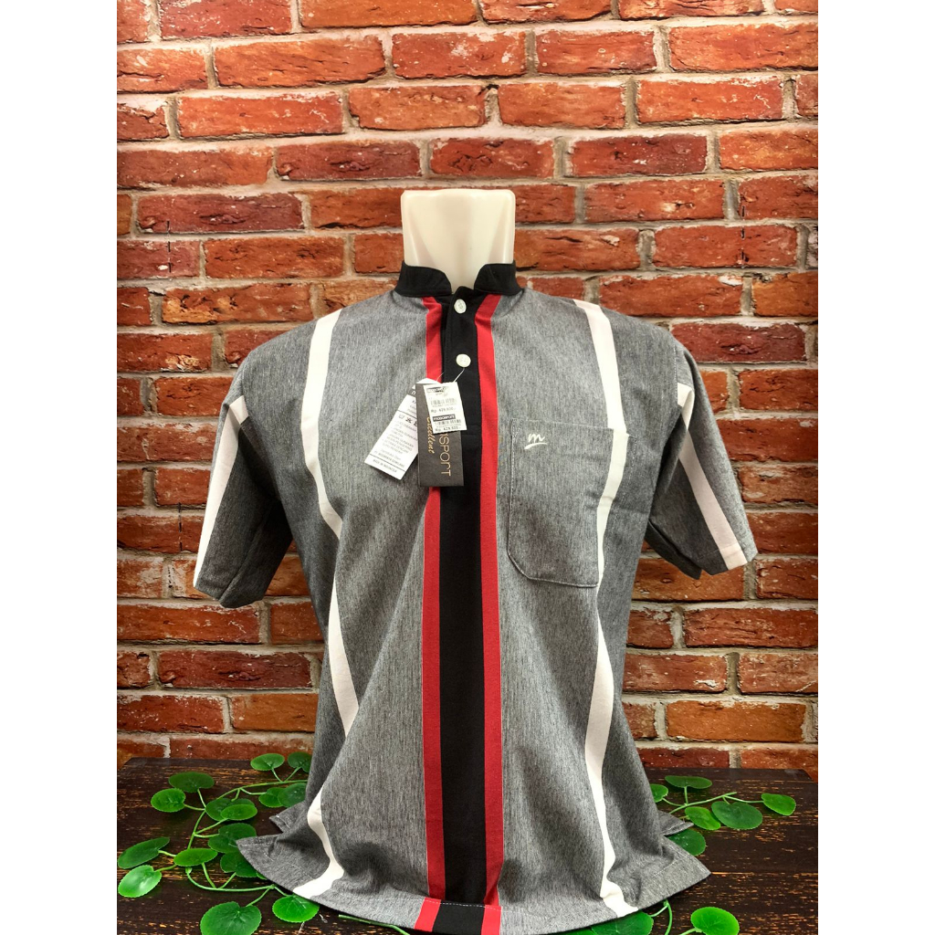 T-SHIRT WANGKI SALUR KRAH SANGHAI SALUR ABU2 HITAM MERAH MODASPORT