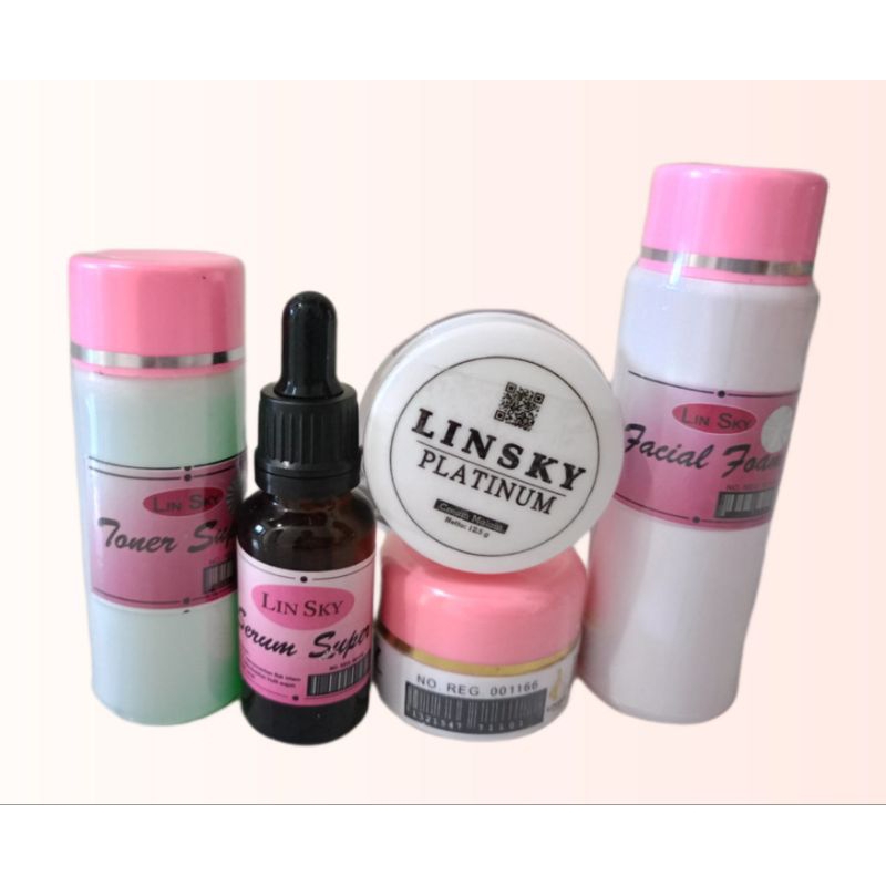 Sepaket Linsky Pink Jerawat original holo+exp+segel