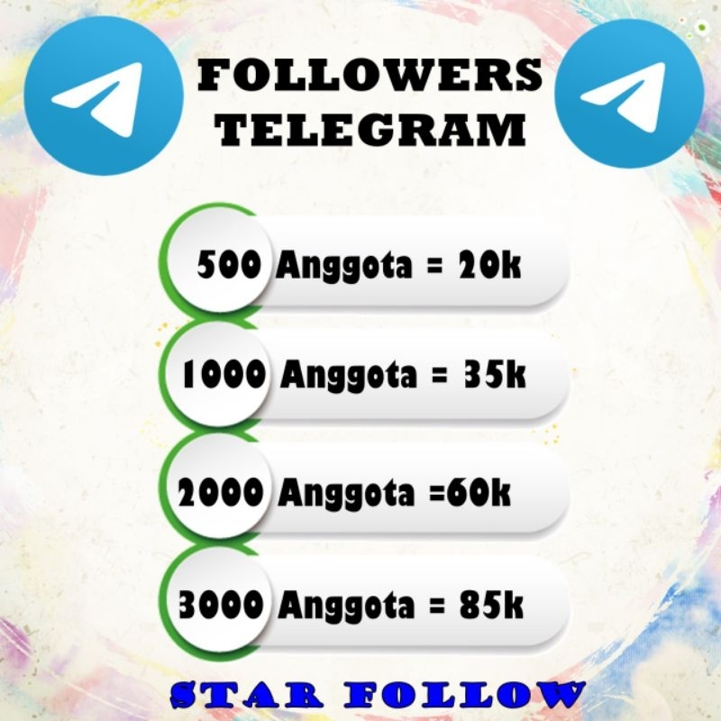 1000 Foll / member  Telegram