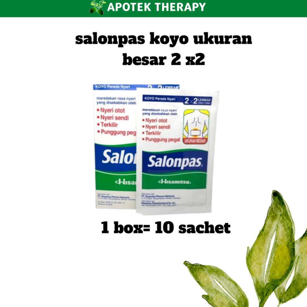Salonpas Koyo Ukuran Besar 2x2 Lembar