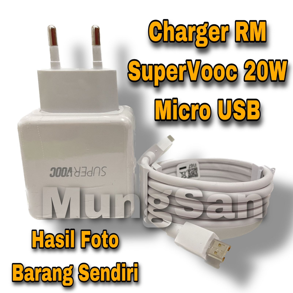 CHARGER REALME 20W SUPER VOOC CABLE V8 VOOC ORIGINAL 20 Watt