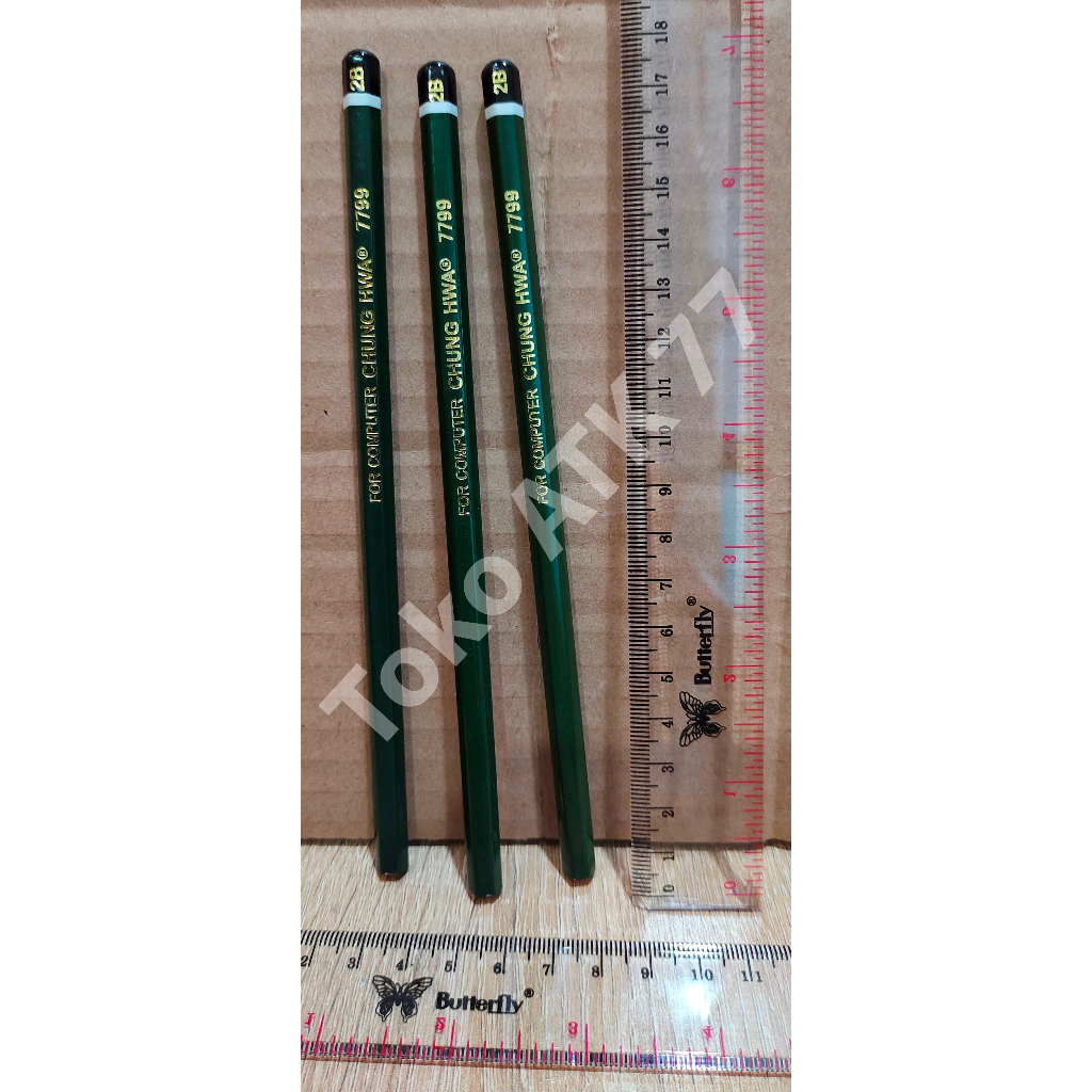 

Pensil Kayu Chung Hwa Seri Metalik Bagus Murah Kayunya Tidak Muda Patah 3pcs READY STOCK