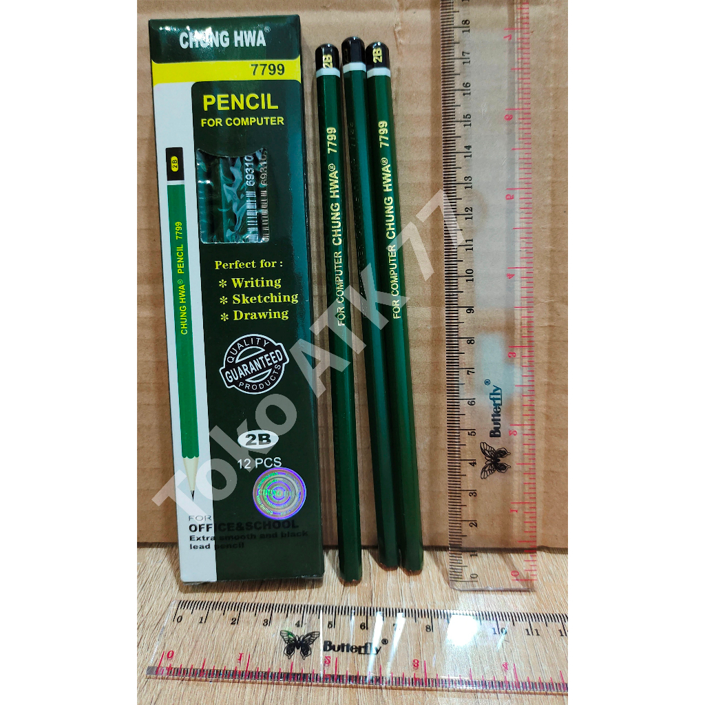 

Pensil Kayu Chung Hwa Seri Metalik Bagus Murah 1lusin 12pcs Kayunya Bagus Tidak Mudah Patah READY STOCK