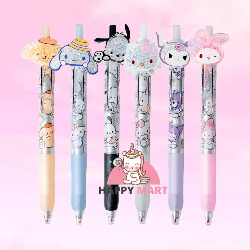 

Pulpen motif sanrio jawel resin kuromi / melody / cinnamoroll