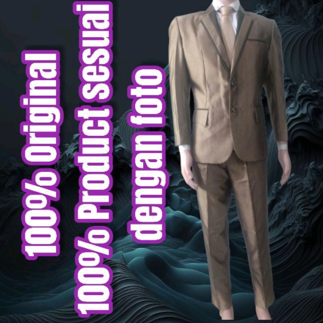 jas coklat susu (jas dengan celana)