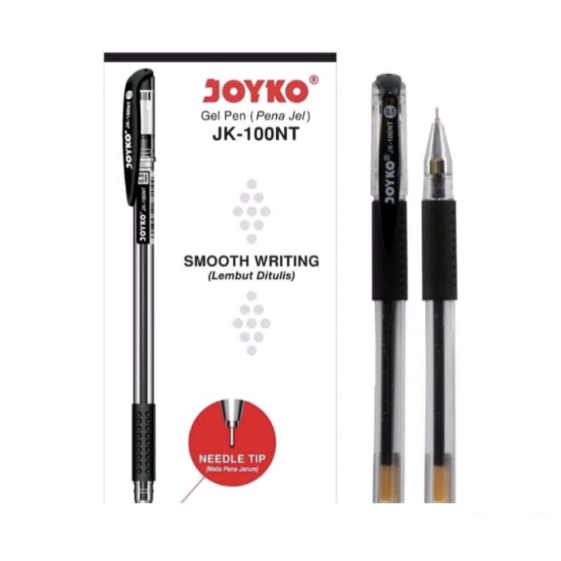 

Gel Pen Pulpen Pena Joyko JK-100 Black 0.5mm/Pen Joyko