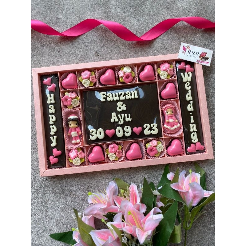 

Coklat praline | coklat ucapan | wedding | anniversary | gift | ultah | kado