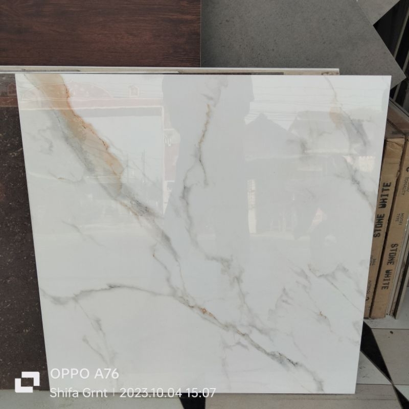 Granit lantai 80x80.Altin Calacata/indogress