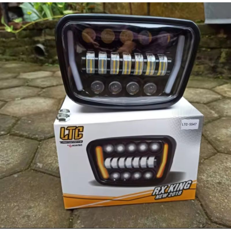 LAMPU DEPAN RX KING DAYMAKER LED KOTAK SCARLET ORIGINAL