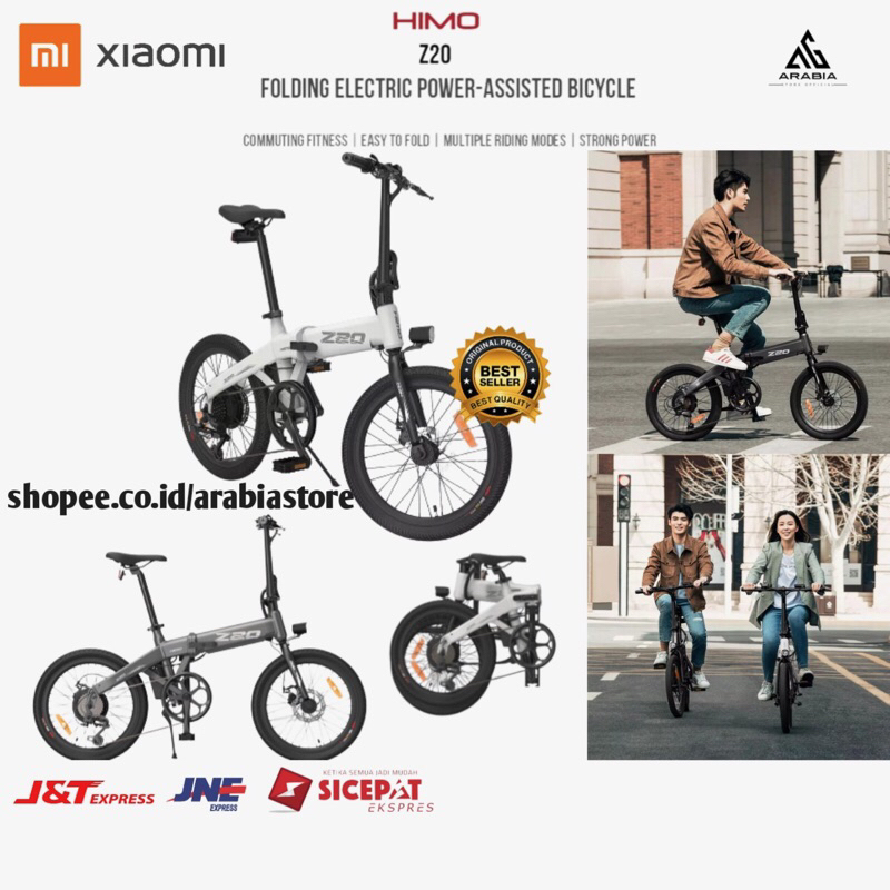 Xiaomi HIMO Z20 Sepeda Listrik Lipat Folding Bike Moped 250W 80KM