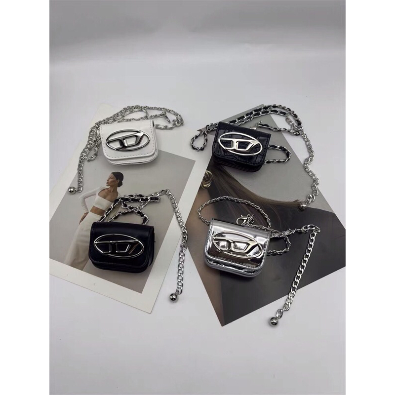 PRE ORDER 4-6 MINGGU - Mini Bag DSL Tas Rantai Pinggang Selebriti Internet Tas Kecil Huruf D Sabuk R