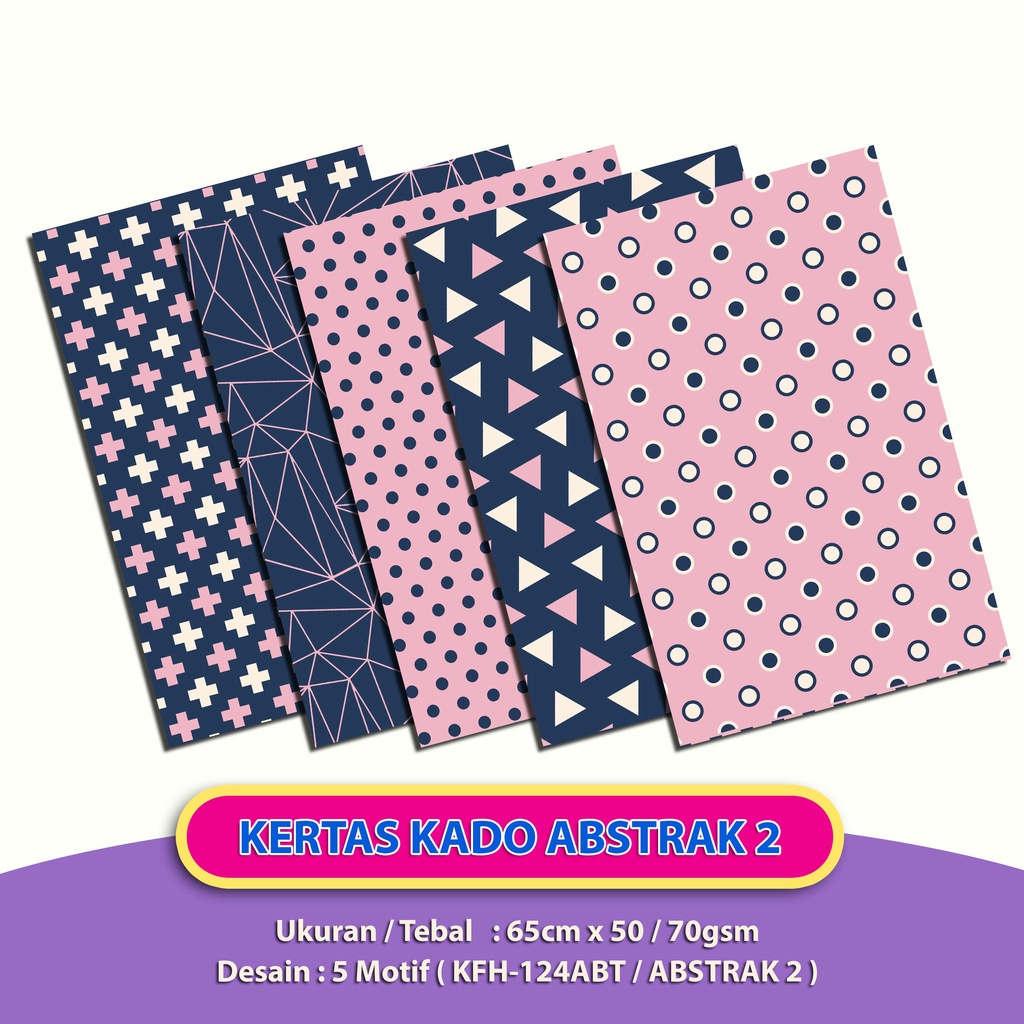 

Kertas Kado Squeezy Motif Abstrak 10 Lembar & 50 Lembar (KFH-124ABT)