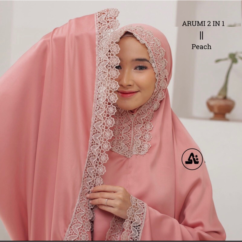 Mukena dewasa jumbo katun mikro premium