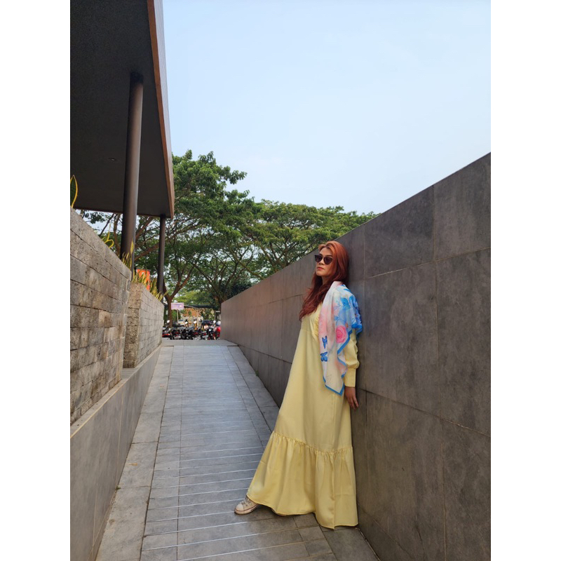 Gamis Casual Akiffa | Gamis Wanita | Gamis Wanita Dewasa | Baju Muslim Wanita | Gamis Casual | Baju 