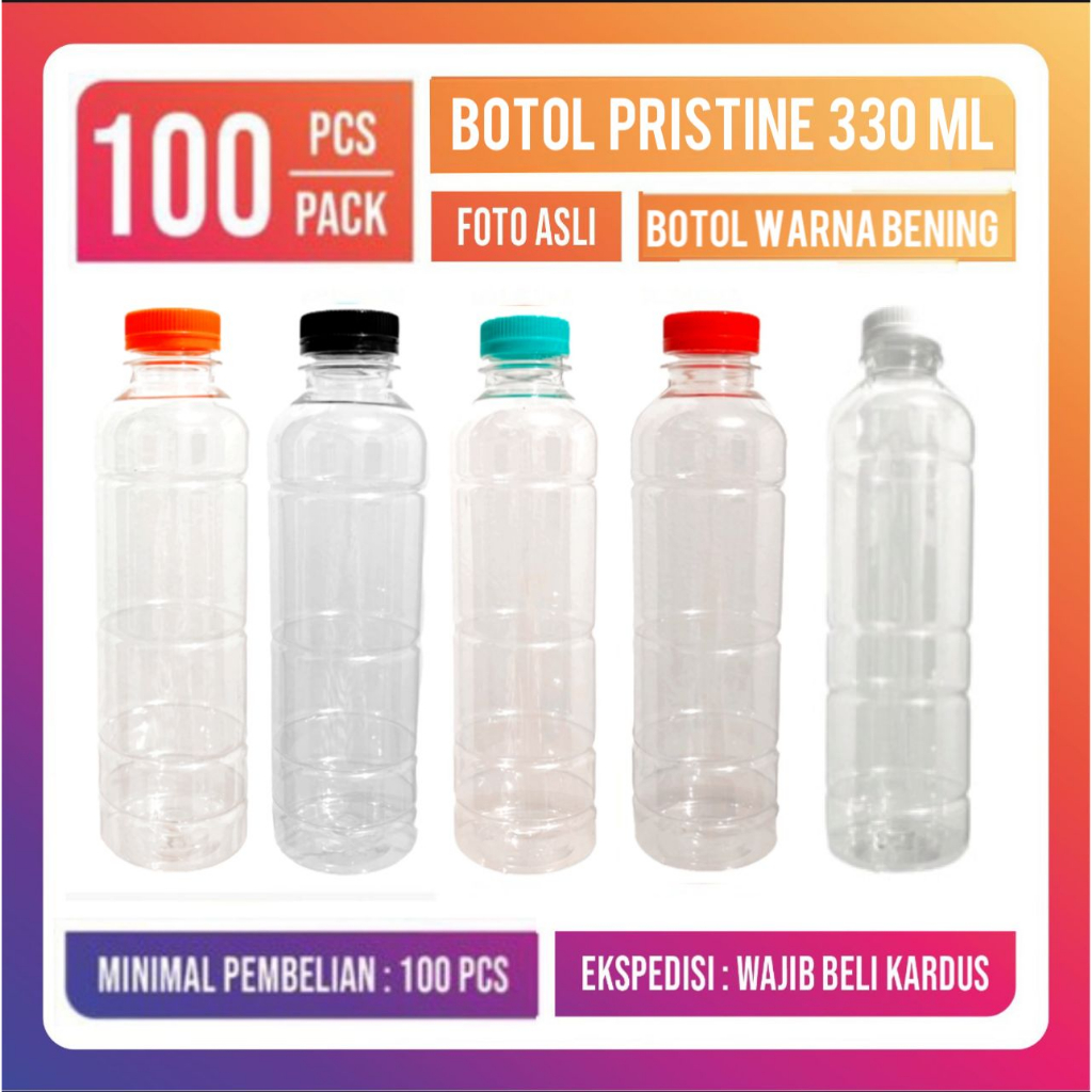 Botol Plastik 330 ml Botol pristine 330 ml Botol 330 ml Botol almond