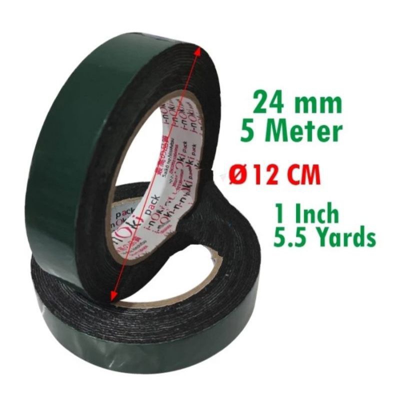 

Double Tape Busa Foam I-NOKI 1 inch 24 mm x 5 Meter