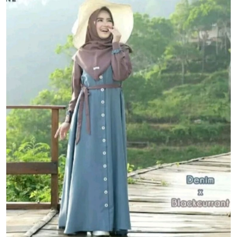 Gamis Wanita Ceruty Babydoll Terbaru 2023 Baju Gamis Muslim Dewasa Gamis Dress Model Kekinian