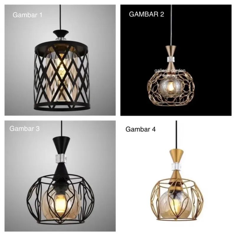 Lampu gantung minimalis dekorasi meja makan