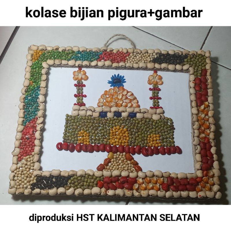 ready COD Bingkai bijian+kolase bijian kalimantan