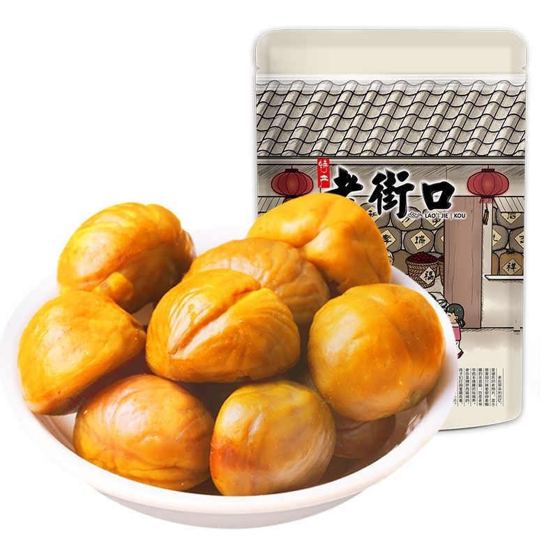 

老街口 甘栗仁 LaoJiekou Chestnut Biji Kastanye siap saji 100g