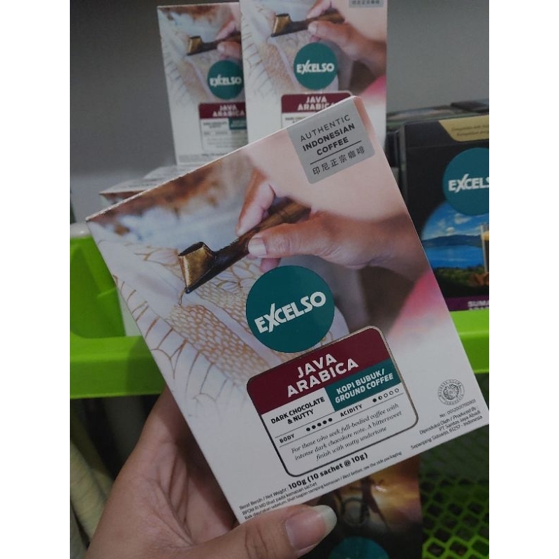 

Kopi Excelso Java Arabica Single Serving (box) 100gr / 10 sachet [original]