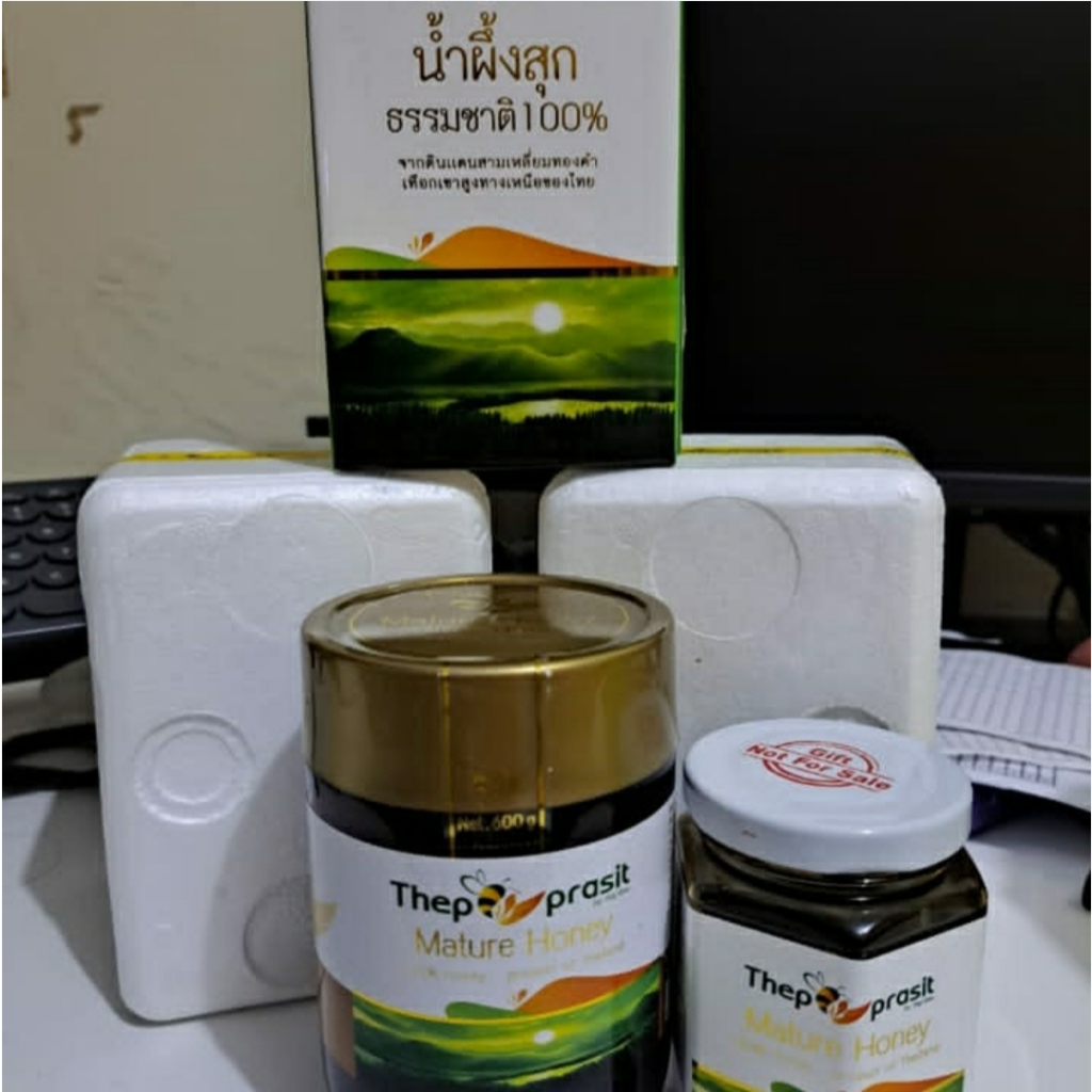 

Madu ASLI Thailand Thepprasit / Pure Mature Honey - Paket 3+1 MURAH