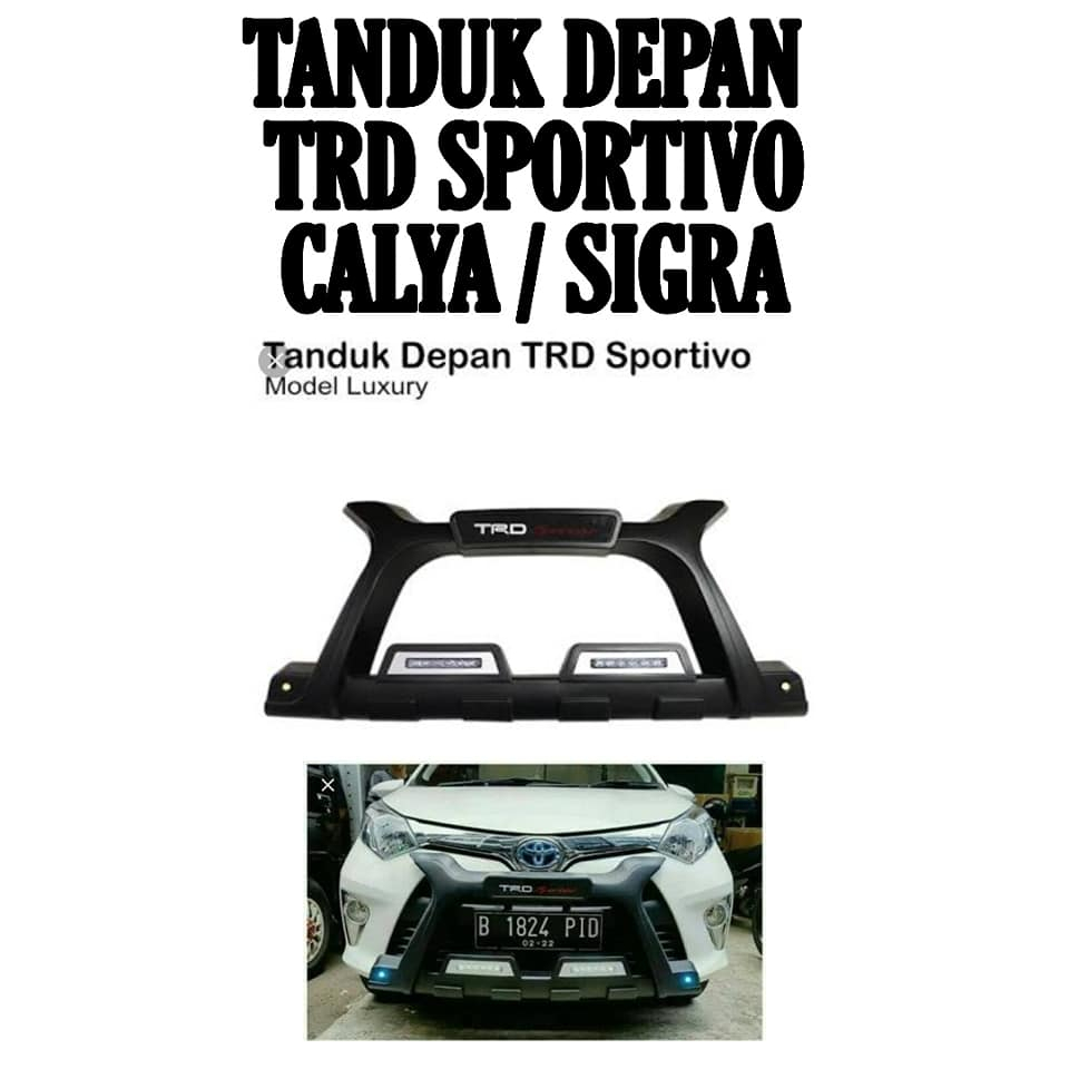 Tanduk Bumper Depan CALYA SIGRA LED Model Luxury